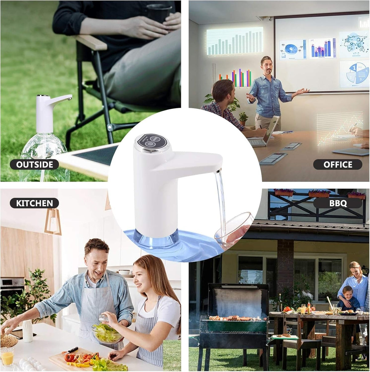 Mclassic MD-03 Touch Intelligent Electric Water Pump – Rechargeable Automatic Dispenser For Bottled Water