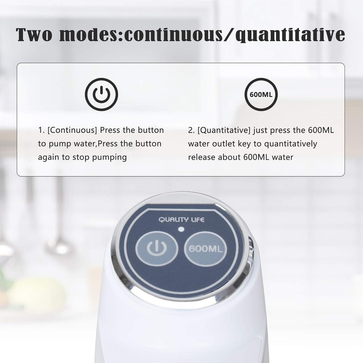 Mclassic MD-03 Touch Intelligent Electric Water Pump – Rechargeable Automatic Dispenser For Bottled Water