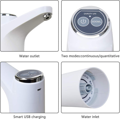 Mclassic MD-03 Touch Intelligent Electric Water Pump – Rechargeable Automatic Dispenser For Bottled Water