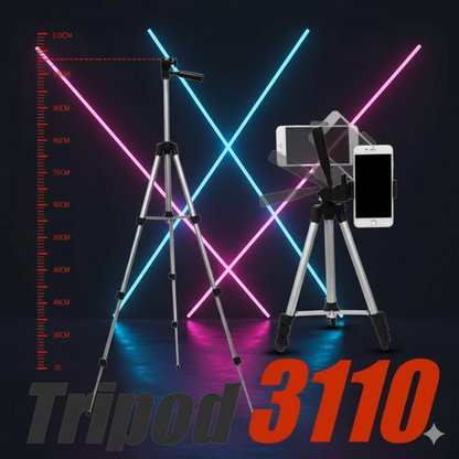 Tripod 3110 Portable Adjustable Aluminium Lightweight Camera Stand Tripod, with 3-Dimensional Head and Quick Release Plate