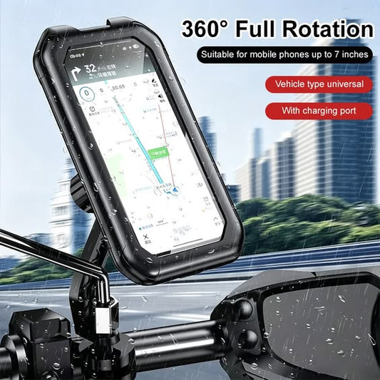 Waterproof Bike Phone Holder 360° | Handlebar Mount for Bicycle & Motorcycle